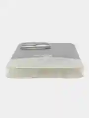 Серебряный силиконовый чехол на Realme C53/C51 (Реалми С53/С51), прозрачный, с рисунком, защита камеры
