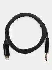 Черный переходник для AUX (Аукс) в Lightning (айфона) Type-C