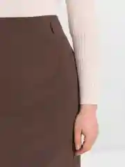 Юбка кофейная, прямая
