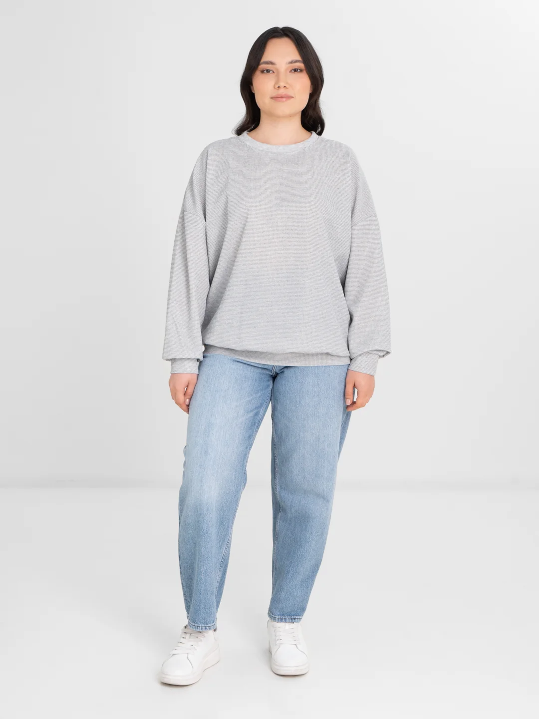 TrendD / Толстовка женская серая Unisex Big