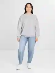 TrendD / Толстовка женская серая Unisex Big