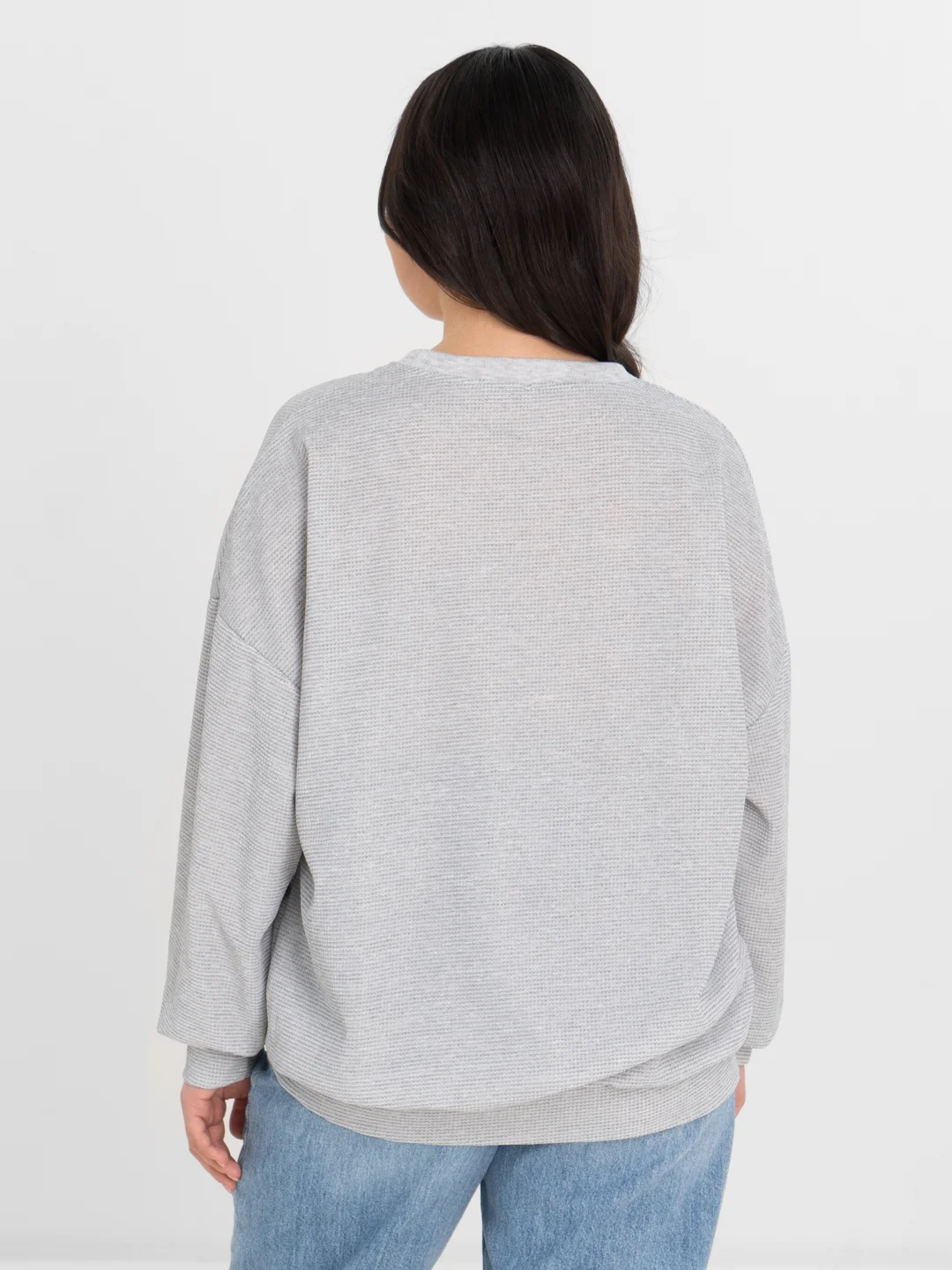 TrendD / Толстовка женская серая Unisex Big