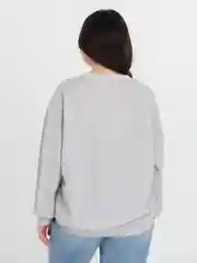 TrendD / Толстовка женская серая Unisex Big