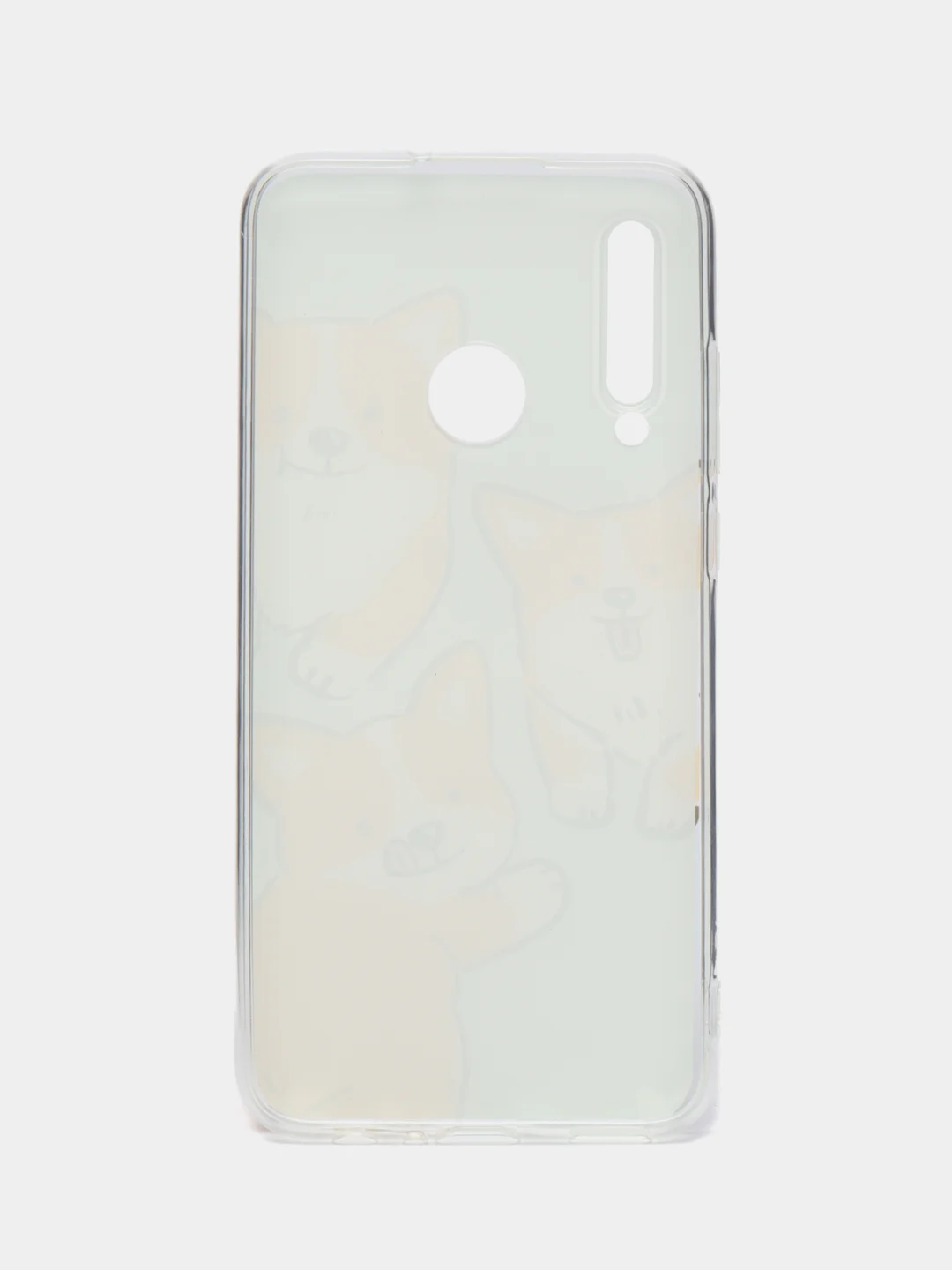 Светло-оранжевый чехол на Honor 10i/20 Lite 2019/20e/Huawei P Smart Plus 2019 / Хонор 10i прозрачный