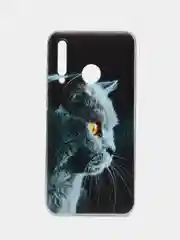 Тёмно-серый чехол на Honor 10i/20 Lite 2019/20e/Huawei P Smart Plus 2019 / Хонор 10i прозрачный