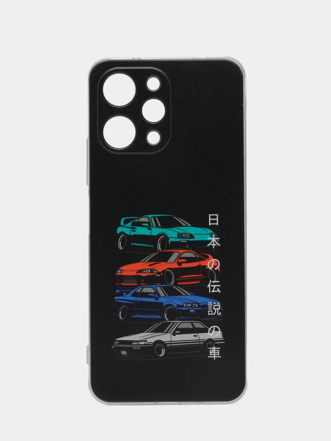 Хром силиконовый чехол на Xiaomi Redmi 12 / Редми 12 прозрачный, с рисунком, защита камеры