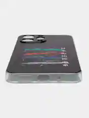 Хром силиконовый чехол на Xiaomi Redmi 12 / Редми 12 прозрачный, с рисунком, защита камеры