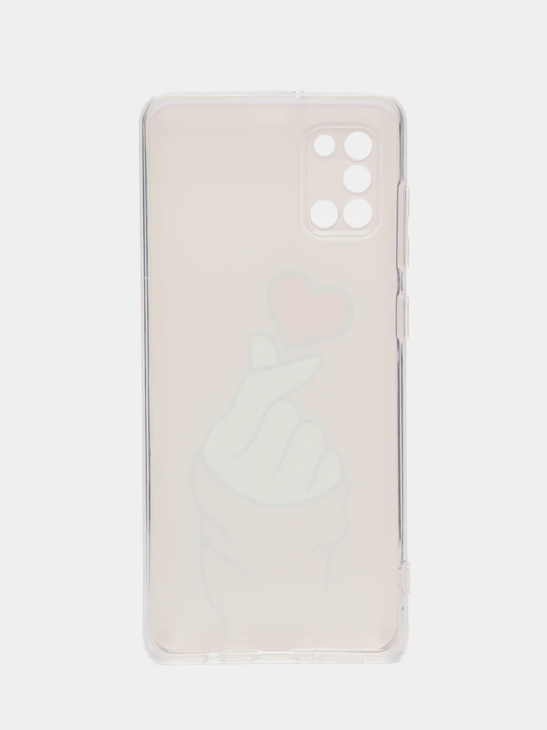 Коралловый чехол на Samsung Galaxy A31 / Самсунг А 31 прозрачный, с рисунком, защита камеры