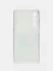 Лазурный чехол на Samsung Galaxy S21 FE 5G / Самсунг S21 FE прозрачный, с рисунком, защита камеры