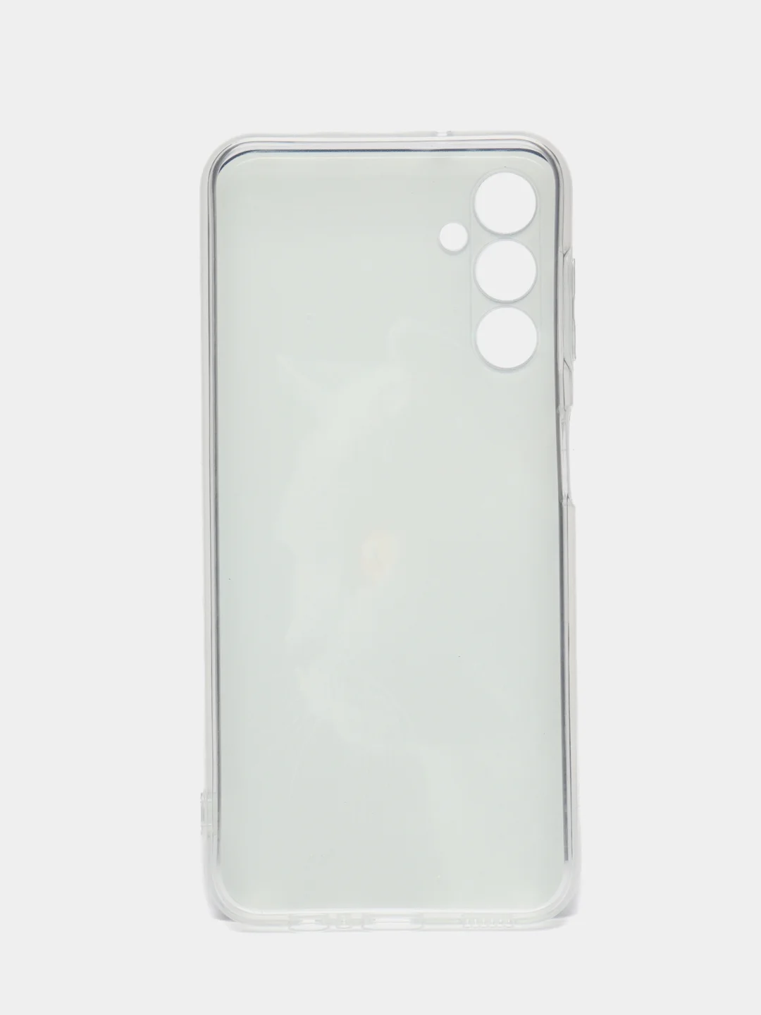 Тёмно-серый чехол на Samsung Galaxy A14 4G / Галакси A14 4G прозрачный, с рисунком, защита камеры