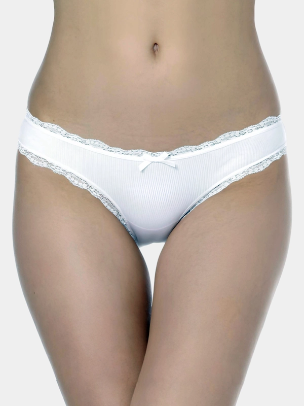 Трусики Vis-A-Vis Ds1114 хлопковые мини-бикини белого цвета