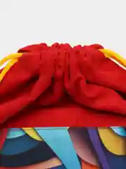 Красный мешок для хранения вещей, игрушек, для подарка, мешочек подарочный, органайзер