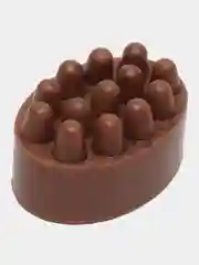 Мыло косметическое массажное и мочалка, подарочный набор 2 предмета