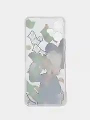 Лесной зеленый чехол на Tecno Pova Neo 3 (Текно Пова Нео 3), прозрачный, с рисунком, защита камеры