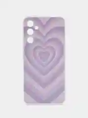 Лавандовый чехол на Samsung Galaxy A34 5G (Самсунг A34), прозрачный, с рисунком, защита камеры