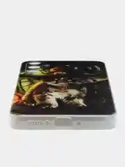 Медный чехол на Samsung Galaxy A34 5G (Самсунг A34), прозрачный, с рисунком, защита камеры