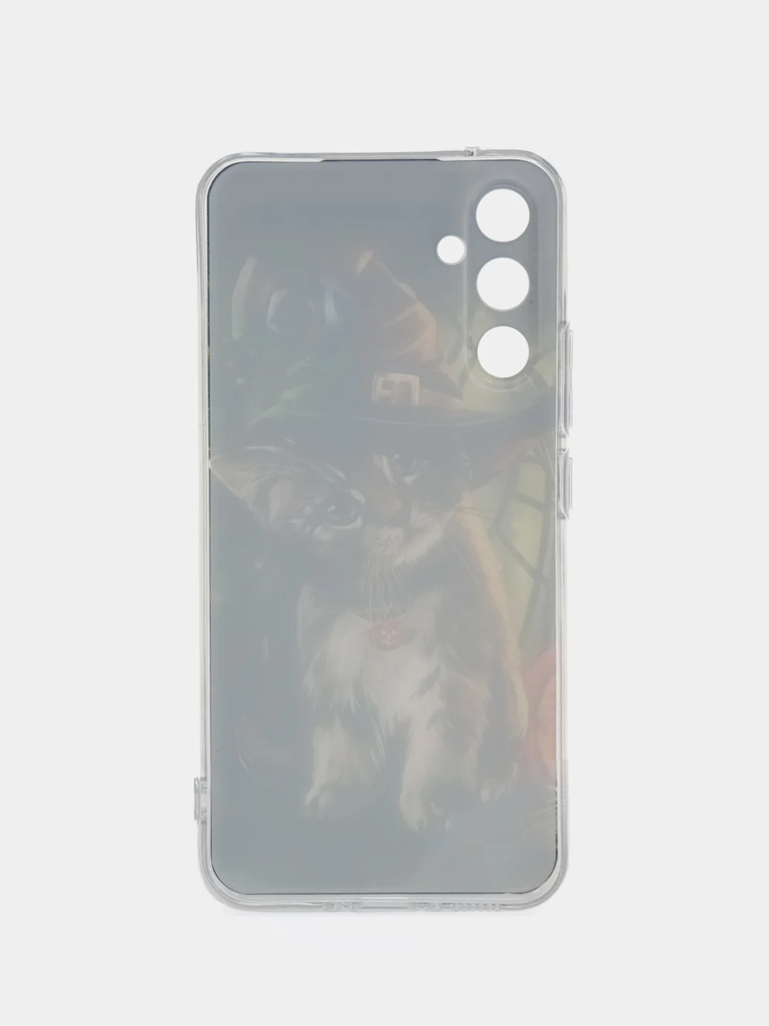 Медный чехол на Samsung Galaxy A34 5G (Самсунг A34), прозрачный, с рисунком, защита камеры