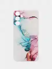 Ледяной силиконовый чехол на Samsung Galaxy M15 5G / Самсунг М15 5G  прозрачный, с рисунком