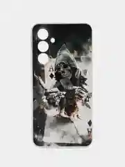 Песочный хаки силиконовый чехол на Samsung Galaxy A54 5G / Самсунг A54 прозрачный, с рисунком