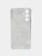 Серый металлик силиконовый чехол на Samsung Galaxy A54 5G / Самсунг A54 прозрачный, с рисунком