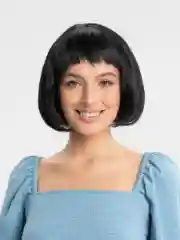 Белый карнавальный парик каре