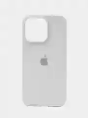 Белый чехол Silicone Case для iPhone (Айфон) 11, 13, 14, 15, Pro, Pro Max