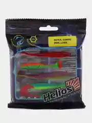 Набор силиконовых приманок на щуку Helios "Озеро", 5 шт