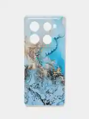 Голубой чехол на Infinix Note 40 Pro Plus / Инфиникс Нот 40 Про Плюс