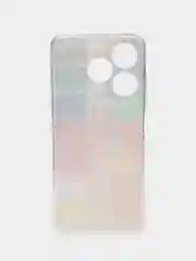 Бордовый чехол на Tecno Spark 10/10C (Текно Спарк 10/10С), прозрачный, с рисунком, защита камеры