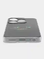 Черный чехол на Tecno Spark 10/10C (Текно Спарк 10/10С), прозрачный, с рисунком, защита камеры