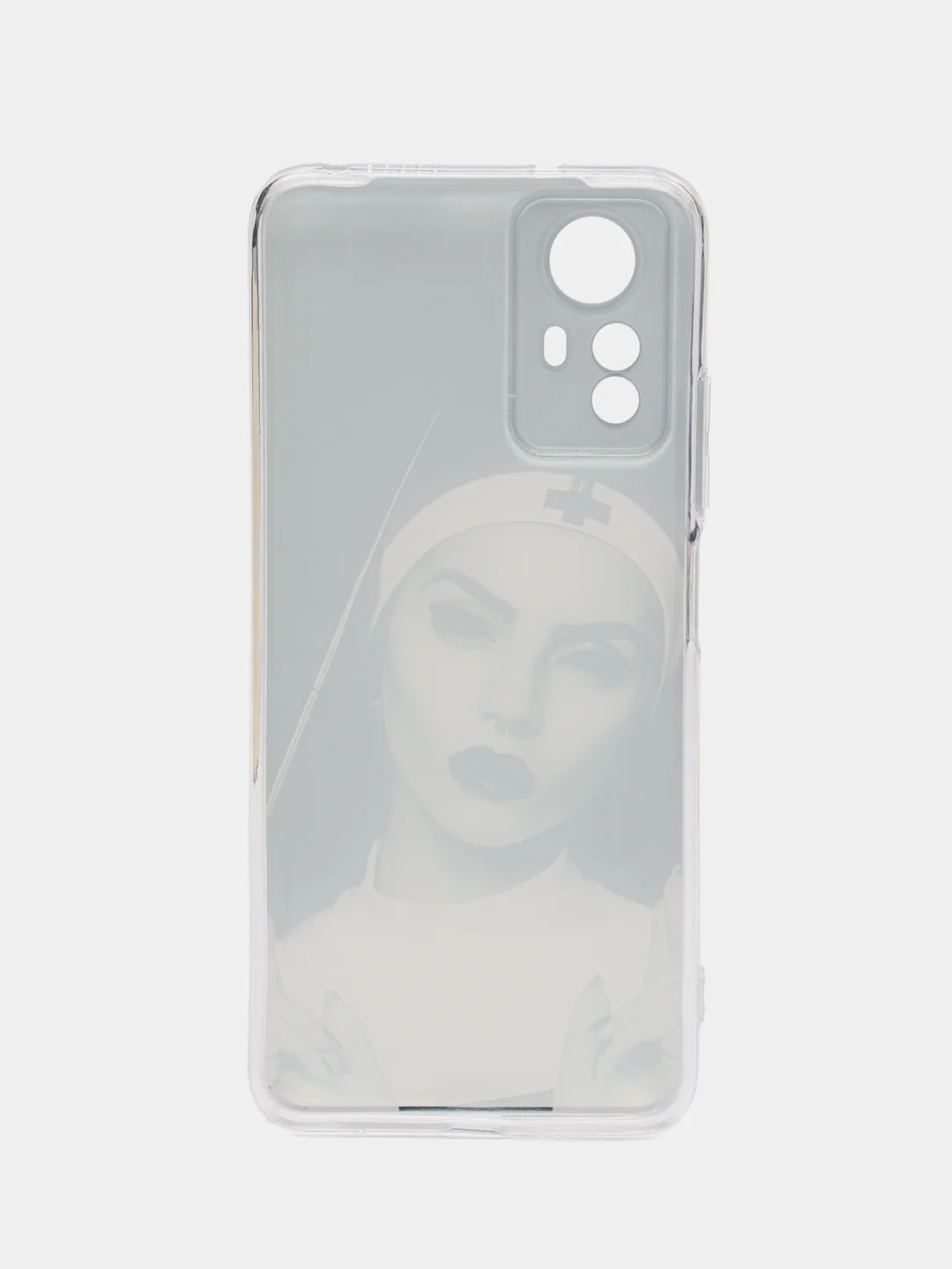 Бронзовый чехол прозрачный на Xiaomi Redmi Note 12S (Сяоми Редми Нот 12S), с рисунком, защита камеры