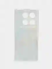 Голубой силиконовый чехол на Infinix Note 40 Pro / Инфиникс Нот 40 Про прозрачный, с рисунком