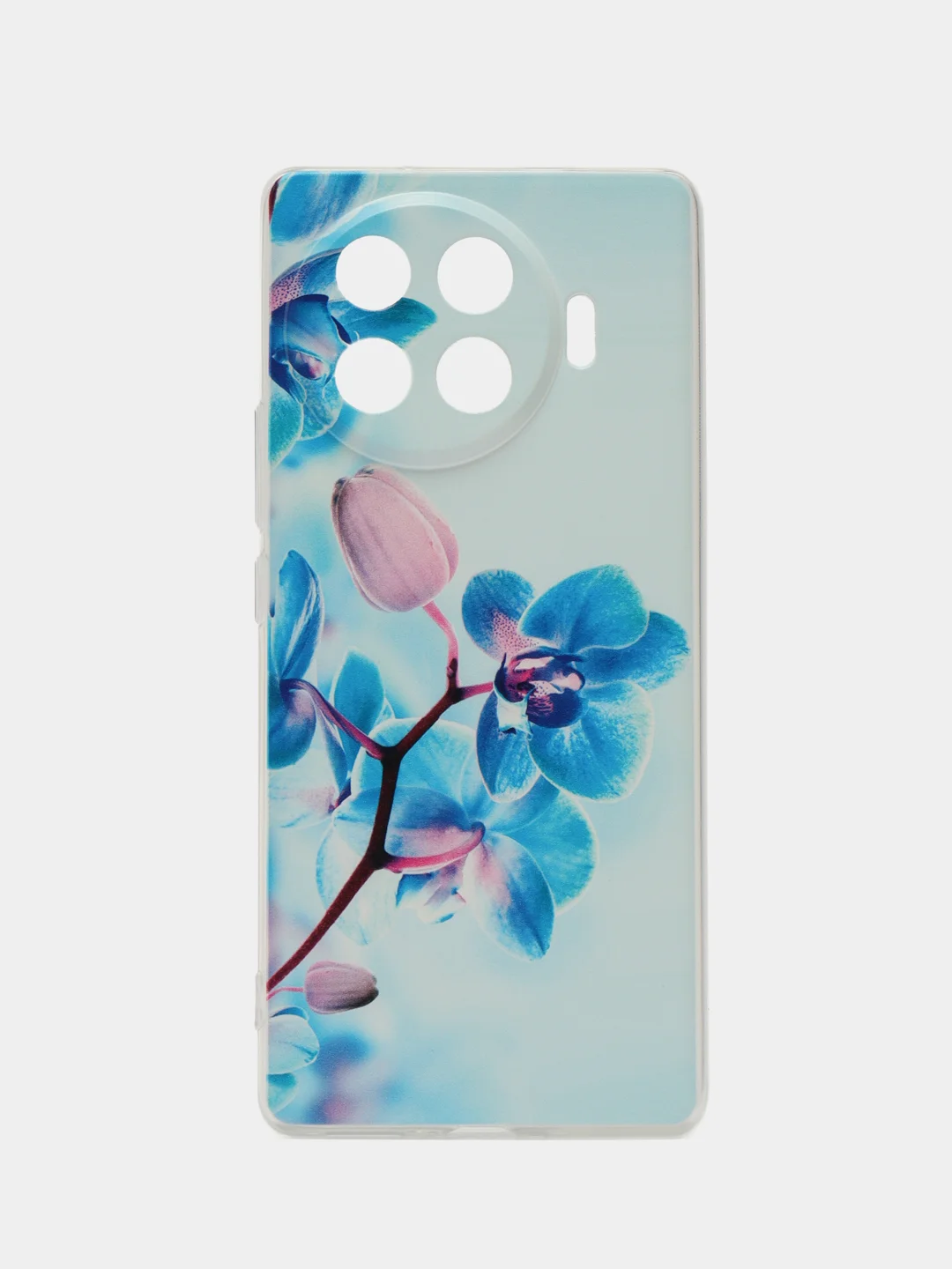 Лазурный чехол на Tecno Spark 20 Pro Plus / Текно Спарк 20 Про Плюс прозрачный, с рисунком