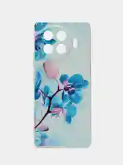 Лазурный чехол на Tecno Spark 20 Pro Plus / Текно Спарк 20 Про Плюс прозрачный, с рисунком