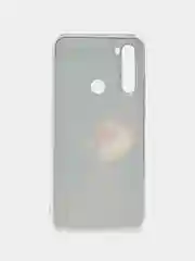 Фиолетовый чехол на Xiaomi Redmi Note 8T / Сяоми Редми Нот 8T прозрачный, с рисунком, защита камеры