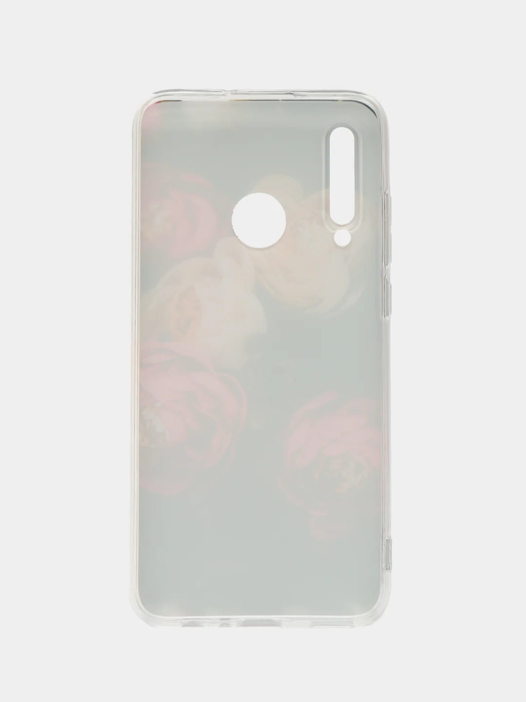 Кораллово-розовый чехол на Honor 10i/20 Lite 2019/20e/Huawei P Smart Plus 2019 / Хонор 10i прозрачный