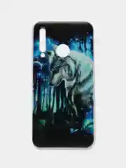 Синий чехол на Honor 10i/20 Lite 2019/20e/Huawei P Smart Plus 2019 / Хонор 10i прозрачный