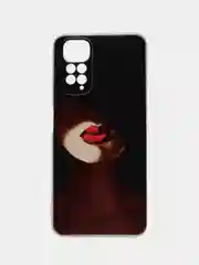 Фиолетовый чехол на Redmi Note 11 4G Global/11S / Редми Ноут 11 Global/11S прозрачный, с рисунком