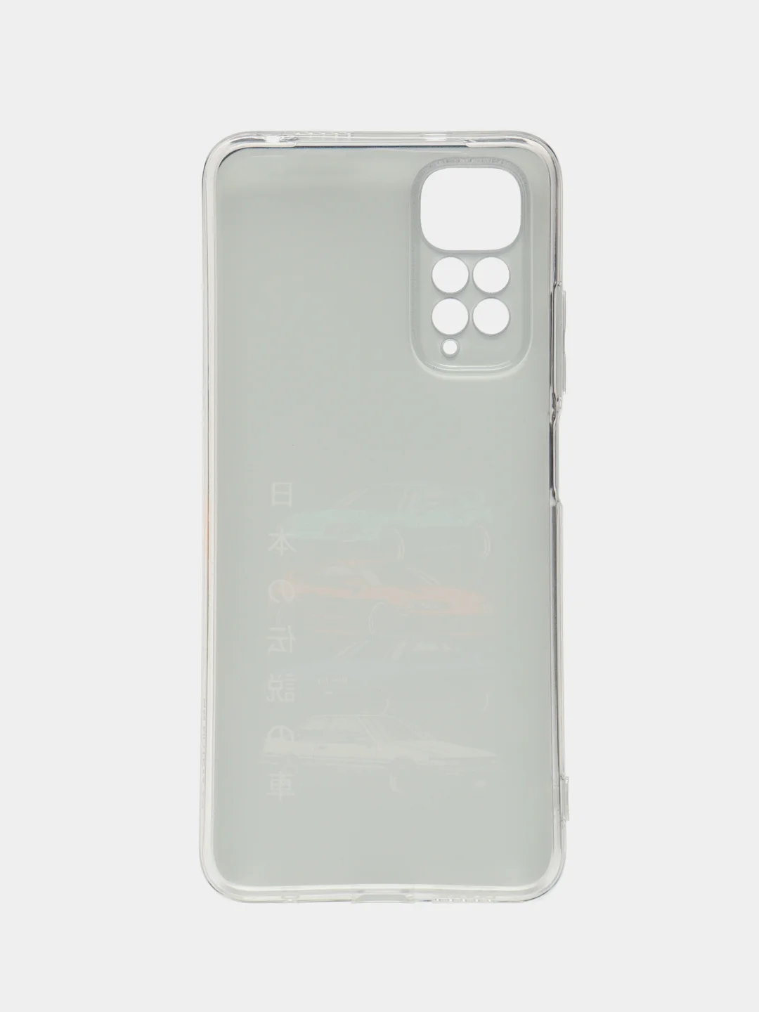 Хром чехол на Redmi Note 11 4G Global/11S / Редми Ноут 11 Global/11S прозрачный, с рисунком