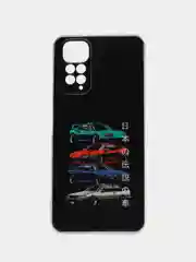 Хром чехол на Redmi Note 11 4G Global/11S / Редми Ноут 11 Global/11S прозрачный, с рисунком