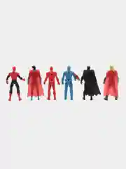 Разноцветный набор супергероев Marvel "Мстители" Тор,Бэтмэн,Человек Паук,Супер Мэн,Капитан Америка