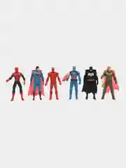 Разноцветный набор супергероев Marvel "Мстители" Тор,Бэтмэн,Человек Паук,Супер Мэн,Капитан Америка