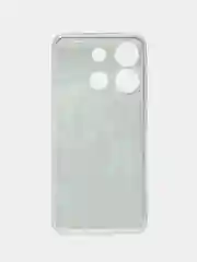Синий чехол на Infinix Smart 7 Plus / Инфиникс Смарт 7 Плюс прозрачный, с рисунком