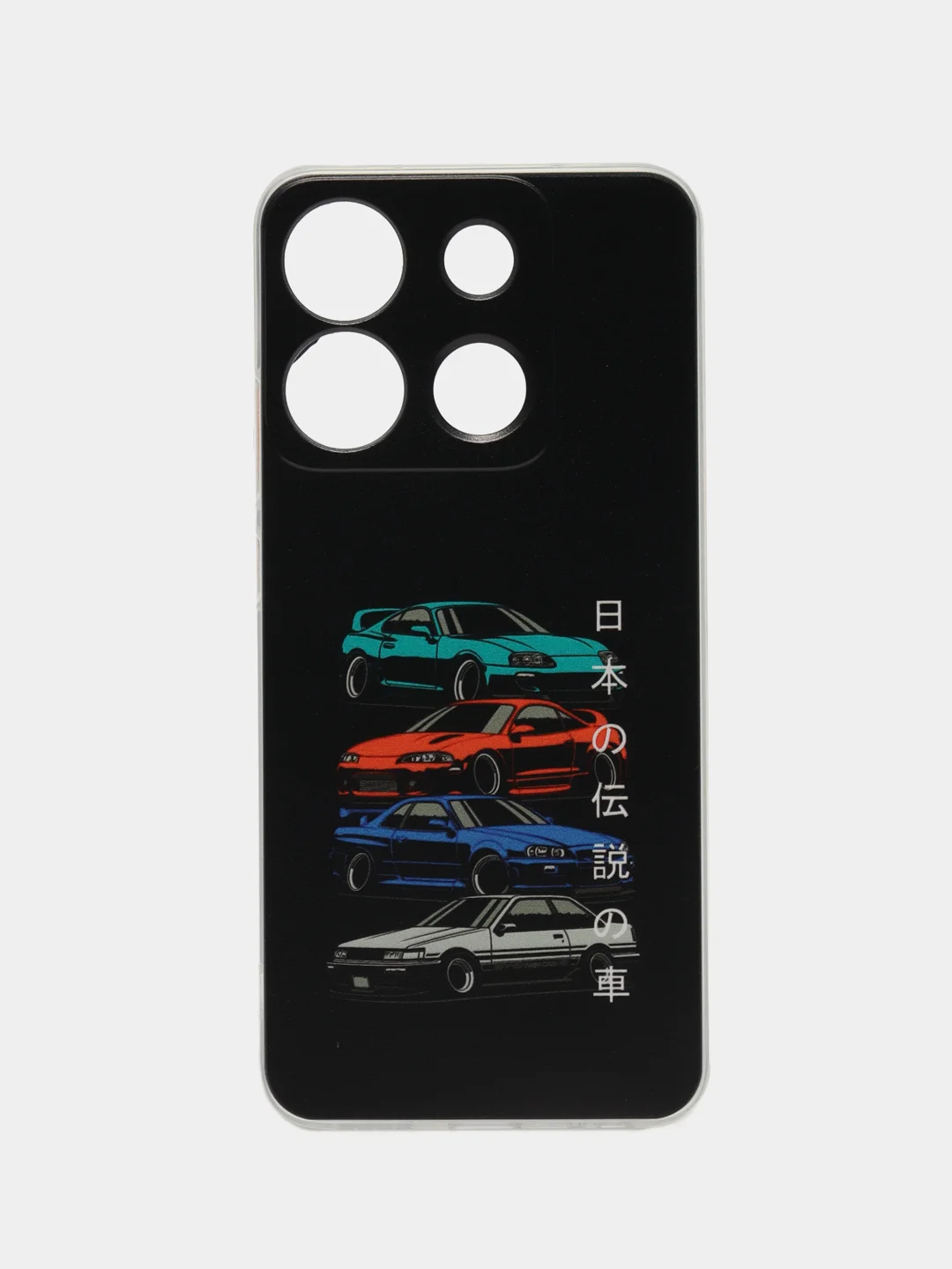 Хром чехол на Infinix Smart 7 Plus / Инфиникс Смарт 7 Плюс прозрачный, с рисунком