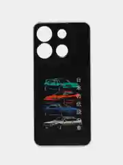 Хром чехол на Infinix Smart 7 Plus / Инфиникс Смарт 7 Плюс прозрачный, с рисунком