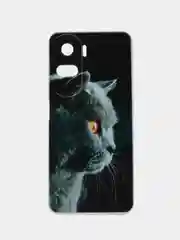 Тёмно-серый силиконовый чехол на Honor 90 Lite / Хонор 90 Лайт прозрачный, с рисунком, защита камеры