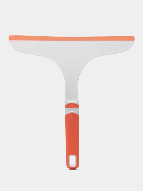 Водосгон с нескользящей ручкой Raccoon Orange, сгон силикон, 25х24 см