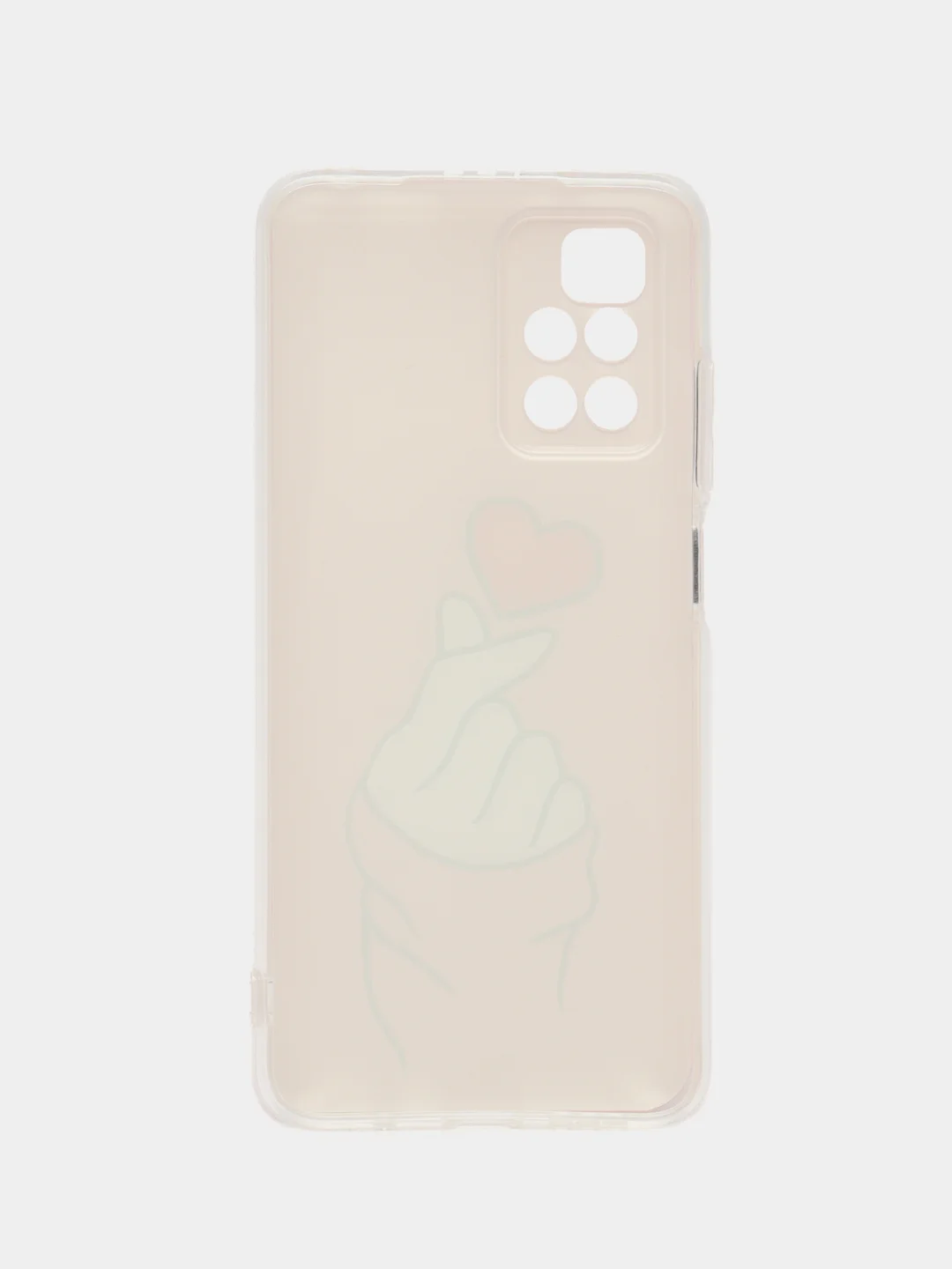Коралловый чехол на Xiaomi Redmi 10 / Сяоми Редми 10 прозрачный, с рисунком, защита камеры