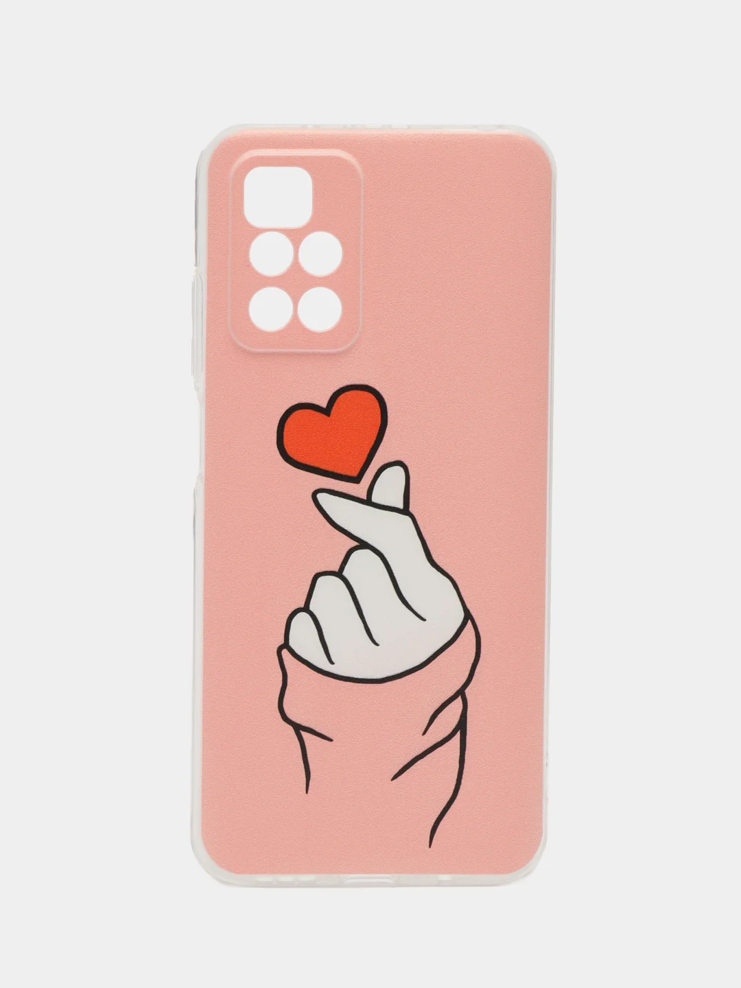 Коралловый чехол на Xiaomi Redmi 10 / Сяоми Редми 10 прозрачный, с рисунком, защита камеры