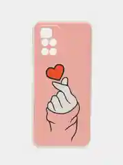 Коралловый чехол на Xiaomi Redmi 10 / Сяоми Редми 10 прозрачный, с рисунком, защита камеры
